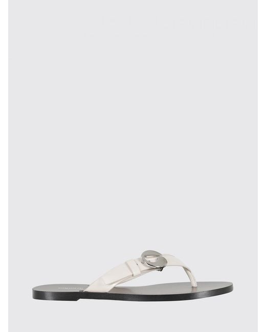 Coperni White Leather Sandal