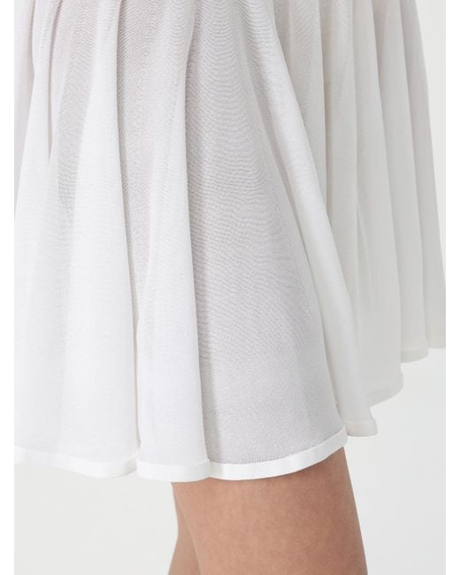 Alaïa White Aline Mini Skirt