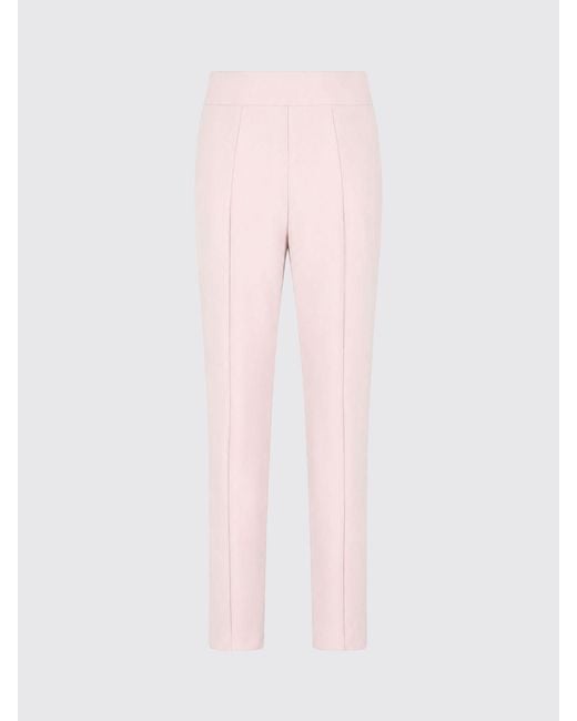 FEDERICA TOSI Pink Cropped Fit Crêpe Trousers