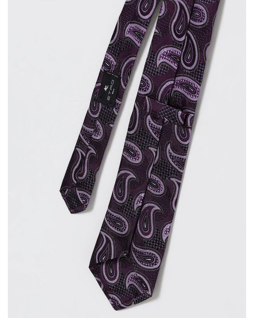 Etro Jacquard-Krawatte Mit Paisley-Print in White für Herren