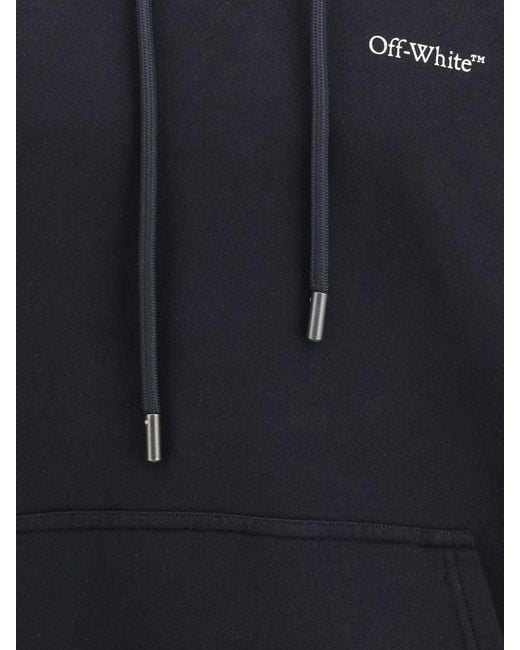 Off-White c/o Virgil Abloh Blue Cotton Hoodie for men