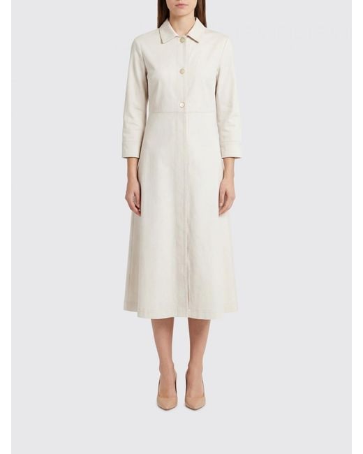 Max Mara Natural Amelia Cotton Chemisier Dress