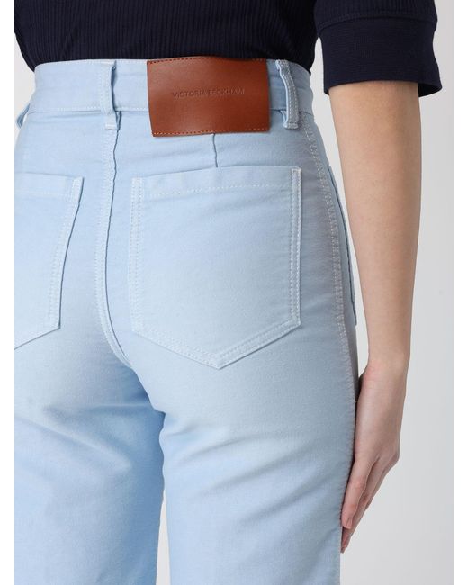 Victoria Beckham Blue Five-Pocket Jeans