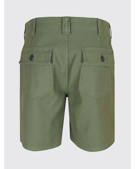Filson Green Cotton Shorts