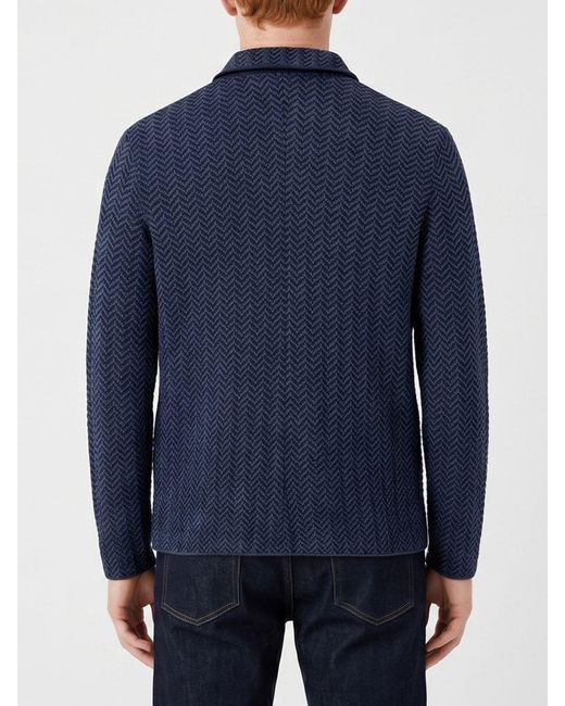 Giorgio Armani Blue Single-Breasted Blazer for men