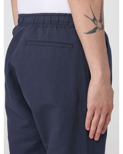 Colmar Blue Linen And Cotton Drawstring Trousers for men