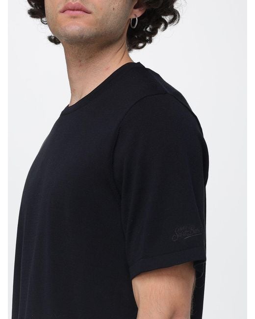 Mc2 Saint Barth Black Cotton T-Shirt for men