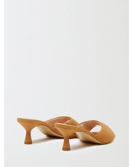 Fabiana Filippi Natural Suede Mules