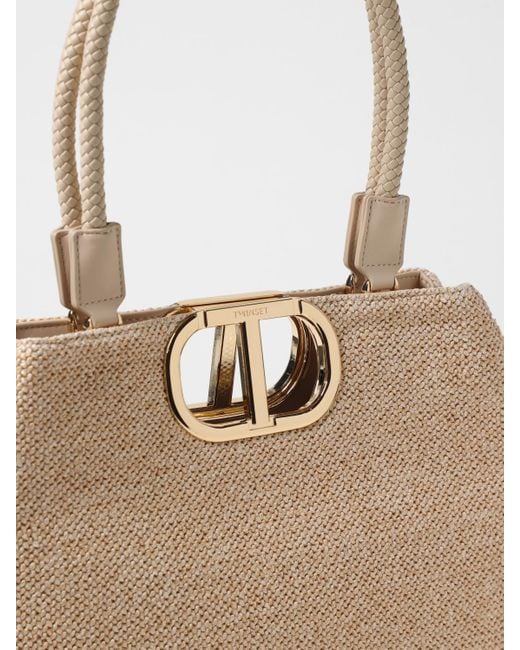 Twinset Natural Schultertasche Damen