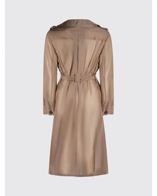 Moorer Natural Double-Breasted Cotton Trench Coat