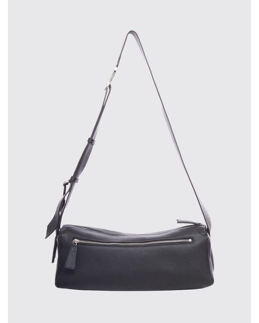 Max Mara Black Grained Leather Bag