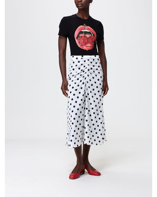 Fiorucci Red Cotton T-Shirts With Pop Print