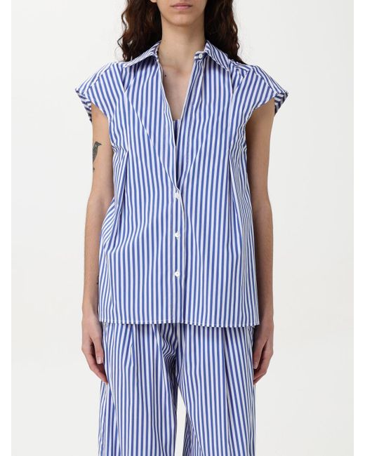 Camisa Mujer Semicouture de color Blue