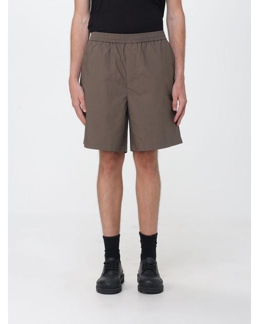 ARMANI EXCHANGE Gray Cotton Blend Shorts for men