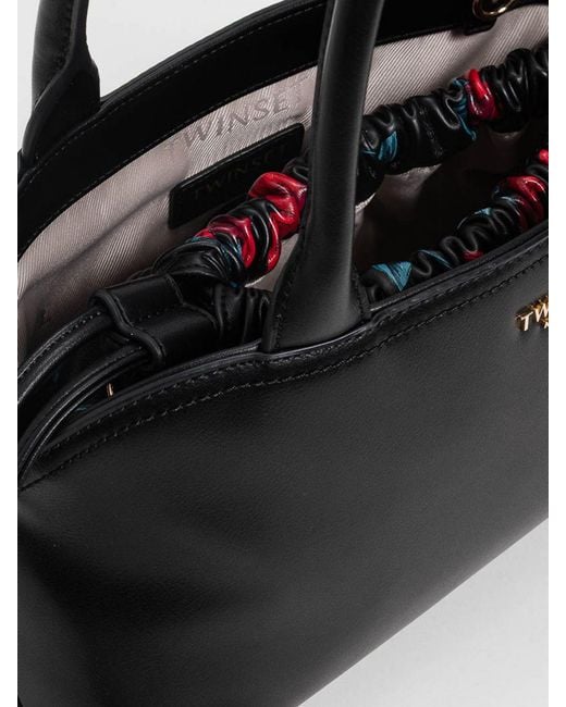 Twinset Black Faux Leather Bag
