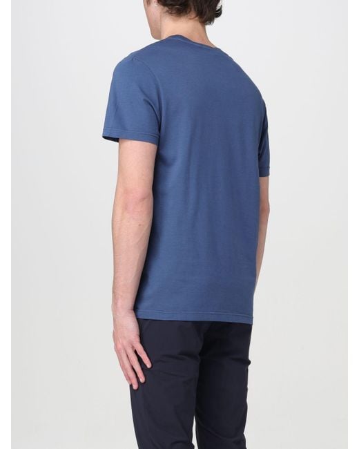 T-shirt in cotone di Brooksfield in Blue da Uomo