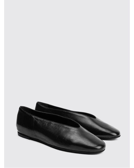 Poeve Black Leather Ballerina