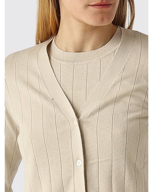 Max Mara Natural Cotton And Silk Cardigan