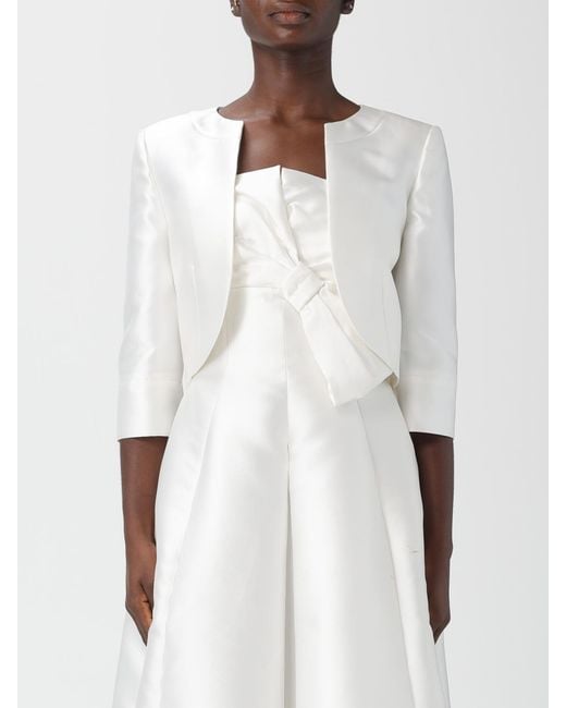 Alberta Ferretti White Bolero