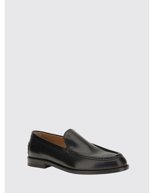 Tod's White Smooth Leather Loafers With T Timeless Logo And Leather Sole