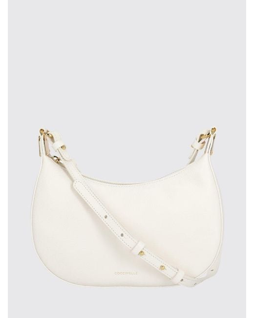 Coccinelle Natural Boheme Grained Leather Bag