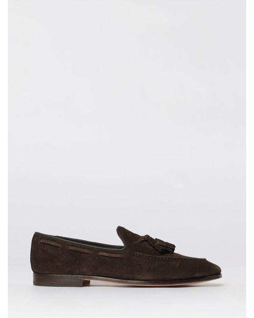 Church's White Suede Loafers With Tassels for men