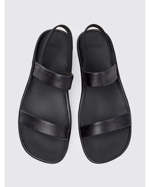 Camper White Right Isla Leather Sandals