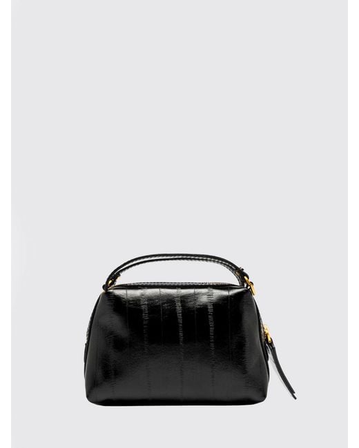Gianni Chiarini Black Alifa Mini Leather Handbag With Removable Shoulder Strap