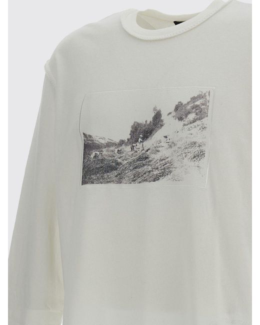 Jacquemus Gray Cotton Crew-Neck T-Shirt With Graphic Print for men