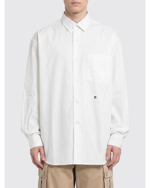 Nanamica White Basic Cotton Blend Shirt for men