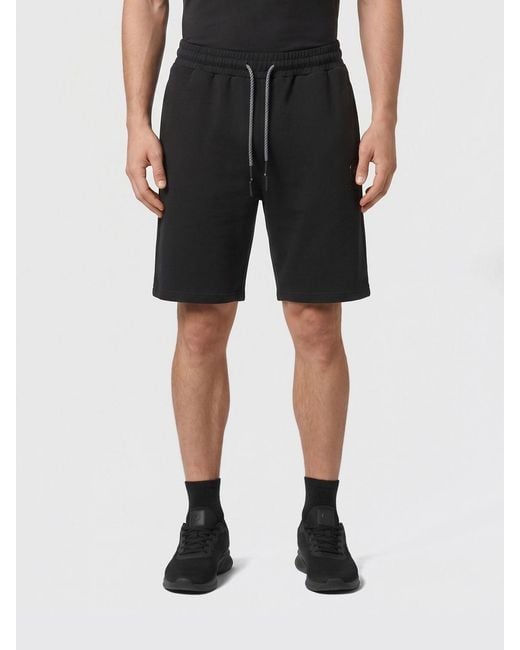 Philipp Plein Black Technical Stretch Fabric Jogging Shorts for men