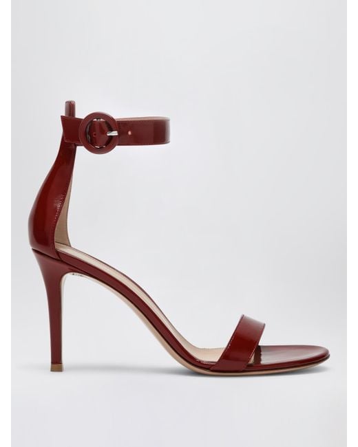 Gianvito Rossi Pink Flache Sandalen Damen