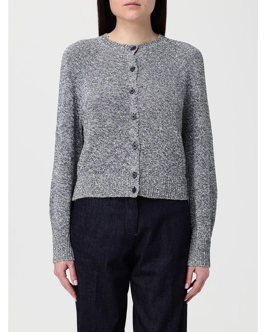 Cardigan Basic di Kangra in Gray