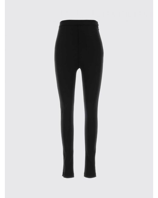 Jil Sander Black Stretch Virgin Wool Leggings