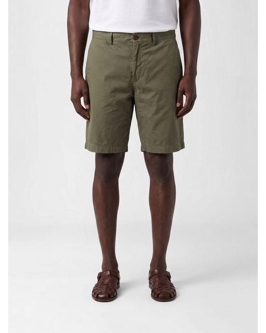 Sebago Green Cotton Chino Shorts for men
