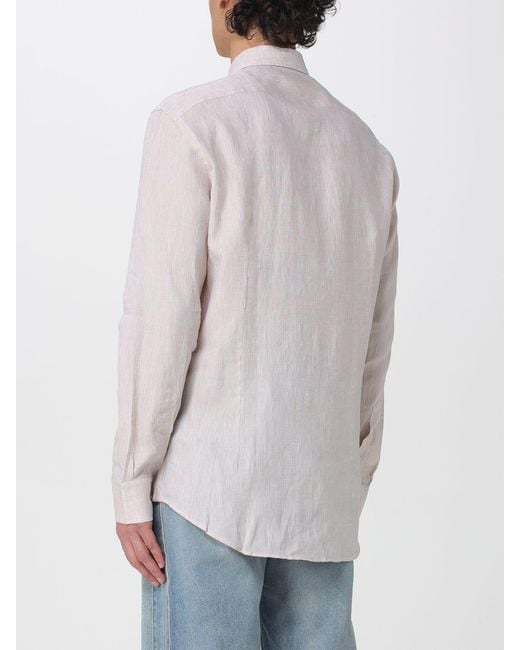 Etro Gray Linen Shirt for men