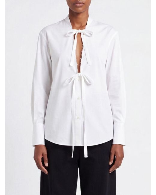 Maison Margiela White Cotton Blouse