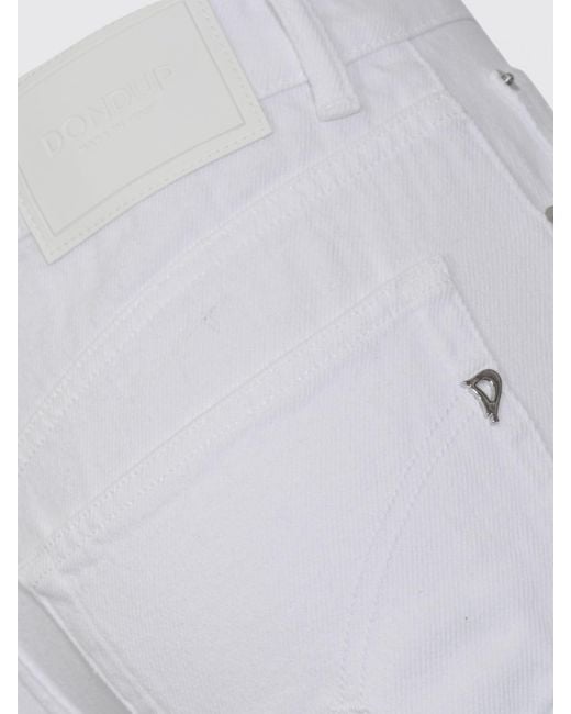 Dondup White Flared Denim Jeans