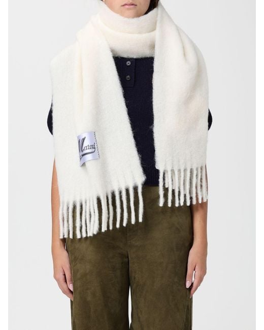 Bufanda Mujer Marni de color White