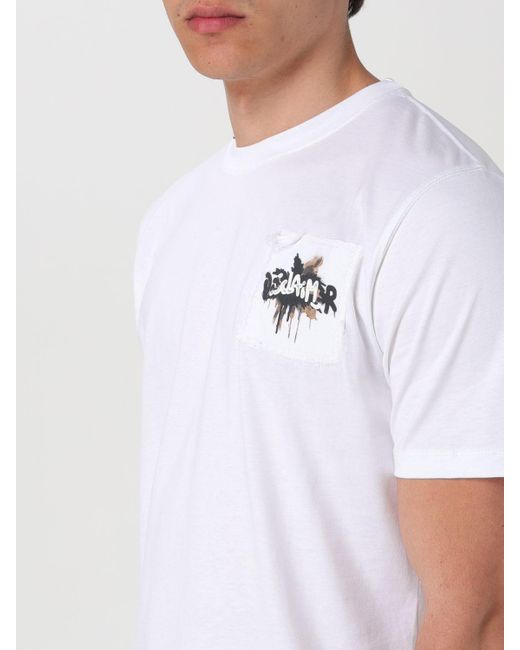 DISCLAIMER White T-shirt for men