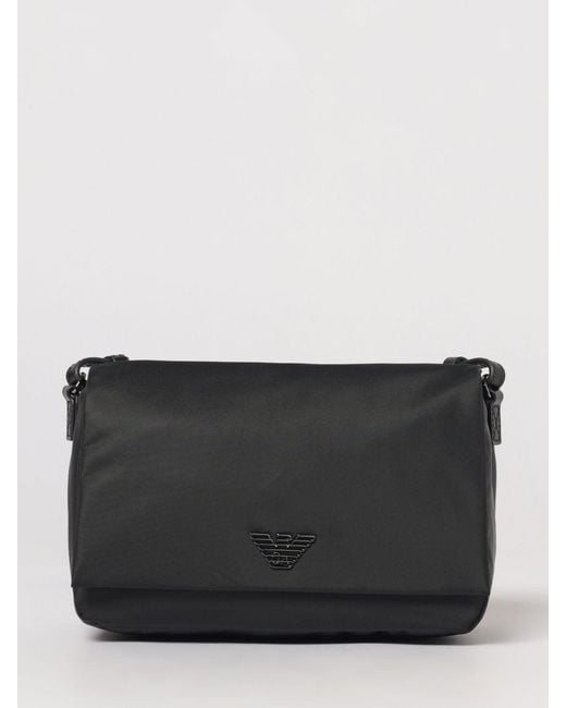 Emporio Armani Gray Nylon Shoulder Bag for men