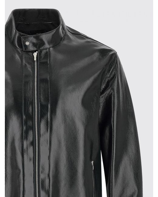 Fendi Black Leather Jacket for men