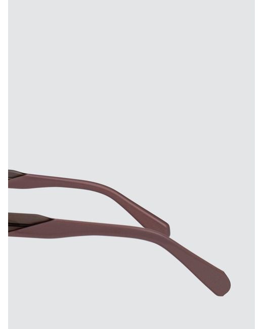 Calvin Klein White Round Acetate Sunglasses With Monogram for men