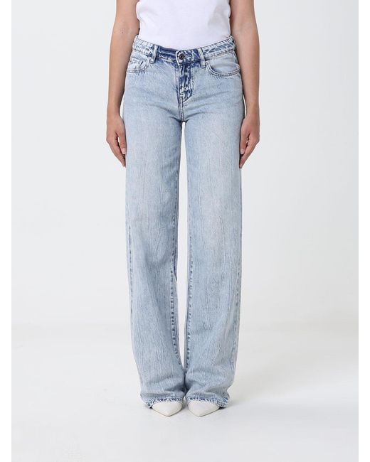 ARMANI EXCHANGE Blue Wide-Leg Jeans