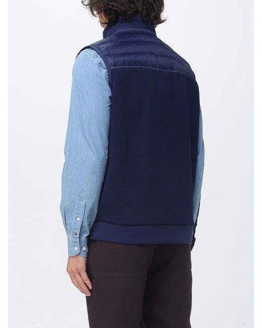 Tommy Hilfiger Blue Regenerated Cotton Blend Vest for men