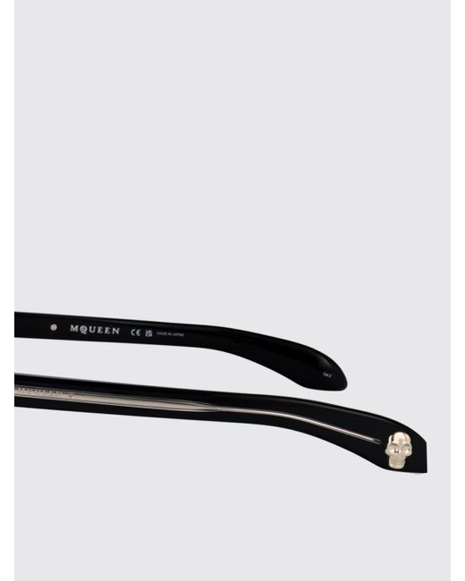 McQueen White Am0505S Acetate Sunglasses