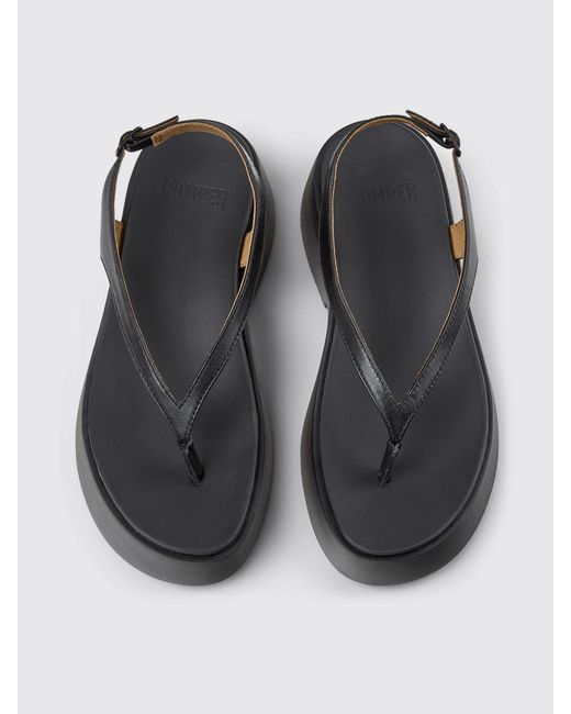 Camper White Tasha Leather Sandal