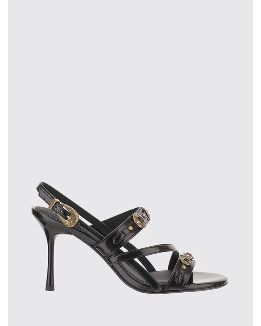 Pinko White Vanda Leather Sandals