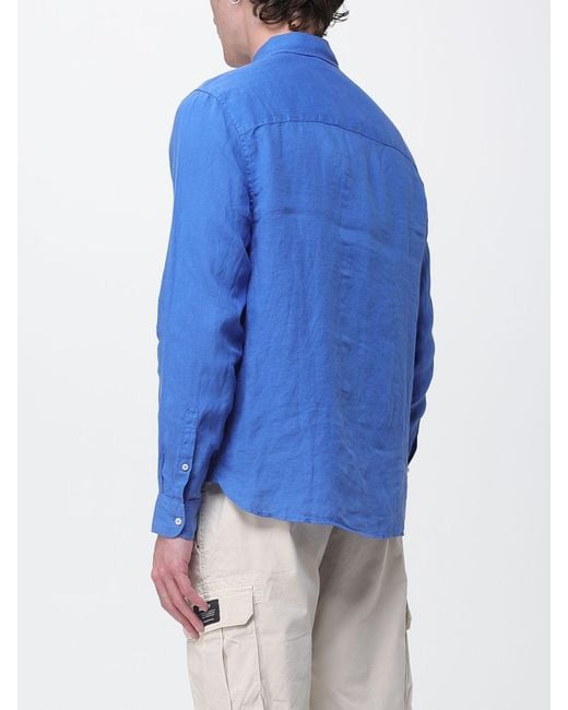 Ecoalf Blue Linen Casual Shirt for men