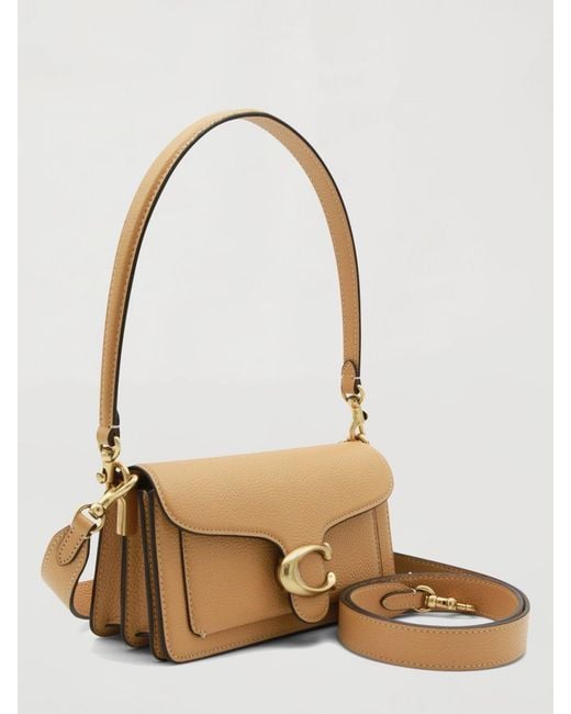 COACH Natural Tabby 20 Grained Leather Bag